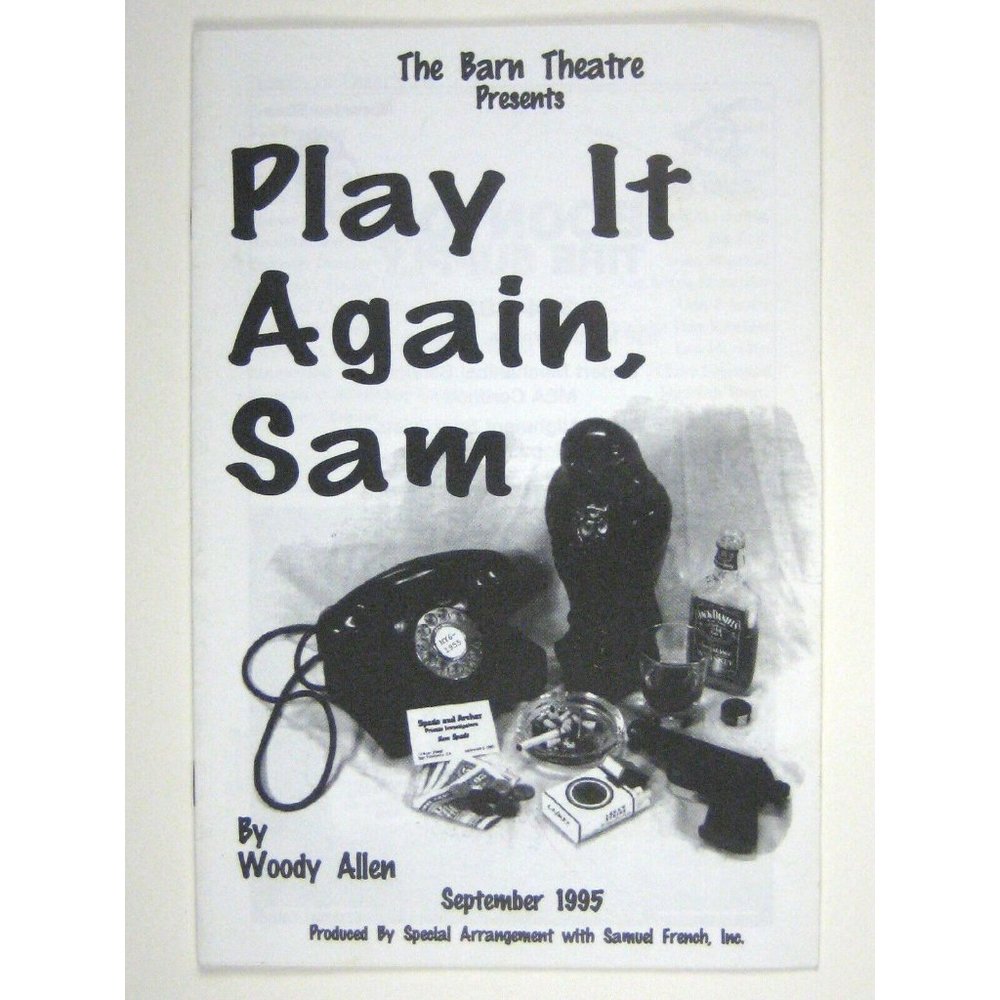 Play it Again Sam Barn Theatre Program 1995 Woody Allen New Jersey